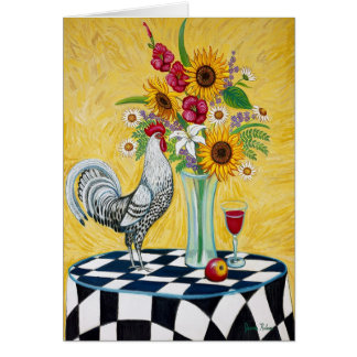 Tarjeta del gallo de BlacktCheck