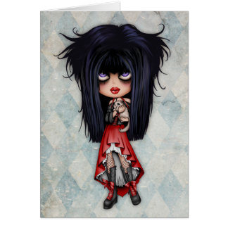 Tarjeta del gatito de Emo