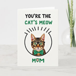 Tarjeta del Gato Rayado Mamá Maúlla