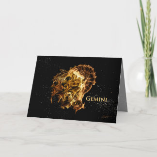 Tarjeta del Géminis-Saludo