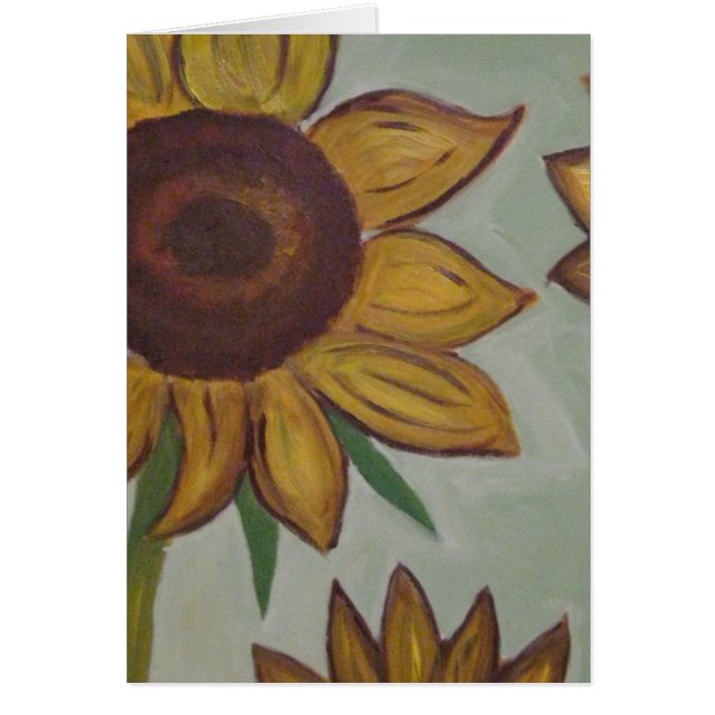 Tarjeta del girasol (Frente)