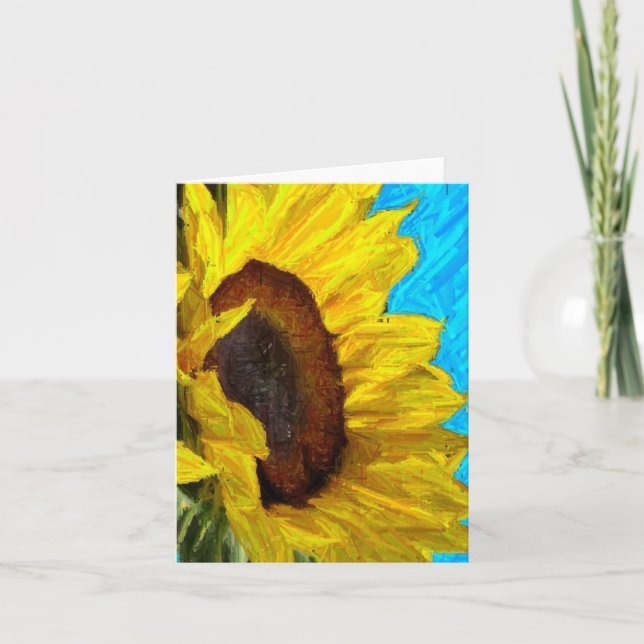 Tarjeta del girasol (Anverso)