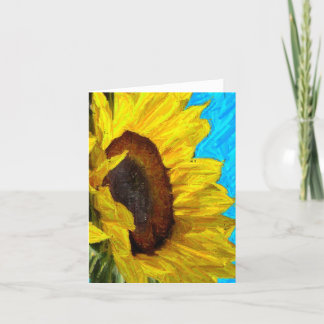 Tarjeta del girasol