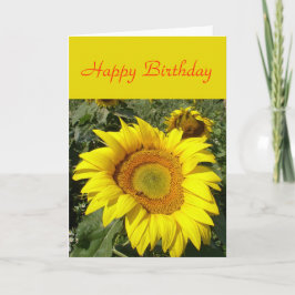 Tarjeta del girasol