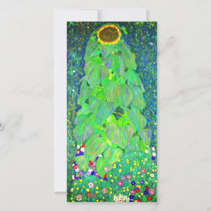 Tarjeta del girasol de Gustav Klimt