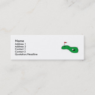 Tarjeta del golf Info
