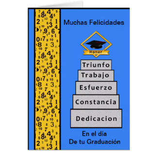 Tarjeta del graduacion del diámetro de tu del en