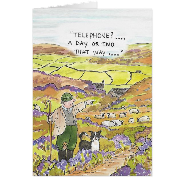 Tarjeta del granjero de las ovejas de Yorkshire (Frente)