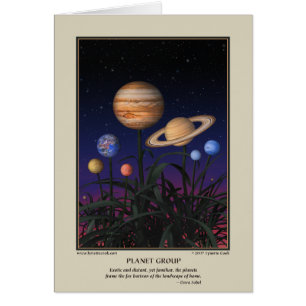 Tarjeta del grupo del planeta