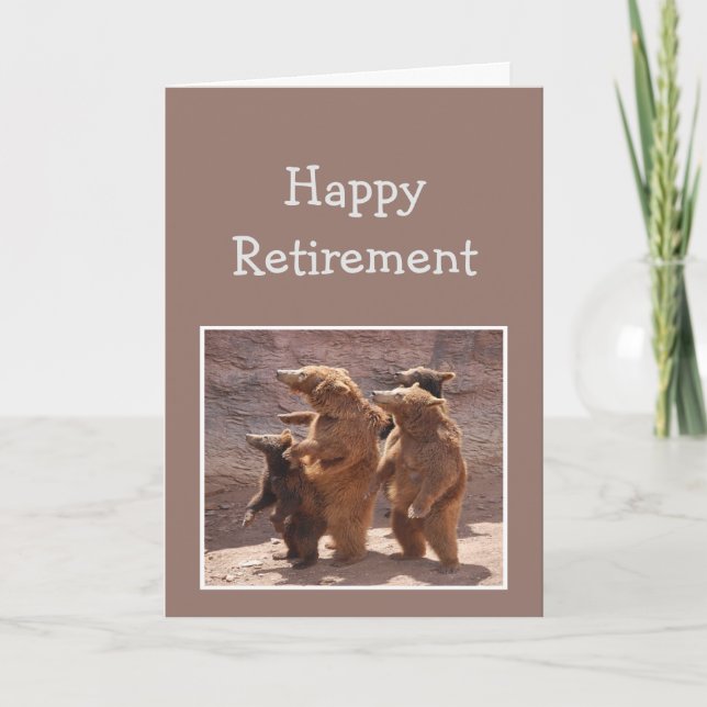 Tarjeta Del grupo 'Happy Retirement Fun Bears' (Anverso)
