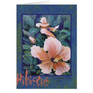 tarjeta del hibisco