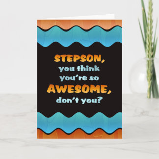 Tarjeta del hijastro de /Awesome de la tarjeta del