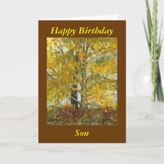 Tarjeta Del "hijo feliz cumpleaños "