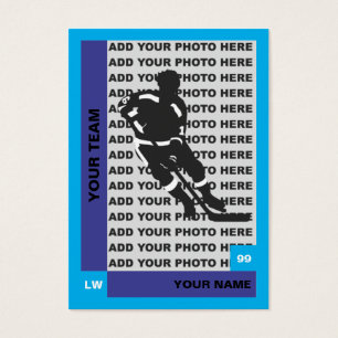Tarjeta del hockey
