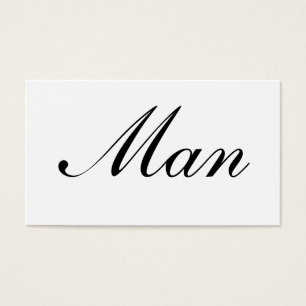 Tarjeta del hombre