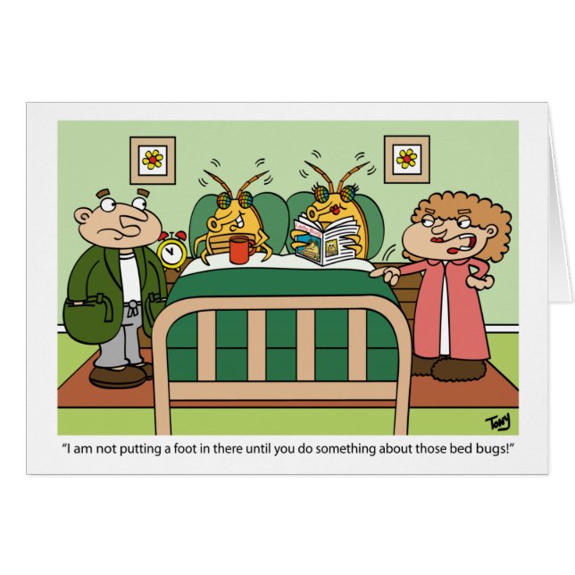 Tarjeta del insecto de cama (Anverso (Horizontal))