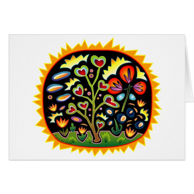 Tarjeta del jardín (Anverso (Horizontal))