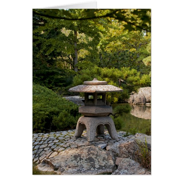 Tarjeta del Jardín Japonés (Frente)
