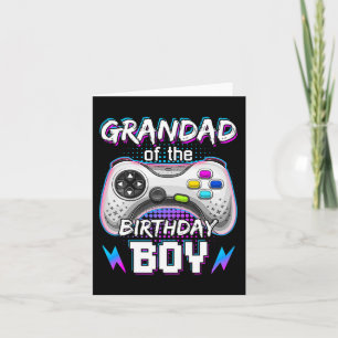 Tarjeta Del juego de video Birthday Boy B-day Top Gamer Pa