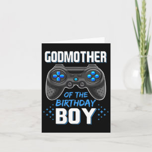 Tarjeta Del Juego De Videojuegos Familiares De Cumpleaños