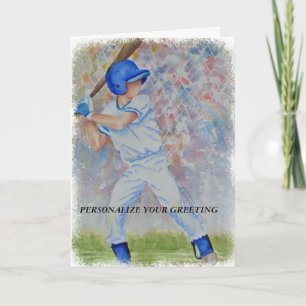 TARJETA DEL JUGADOR DE BÉISBOL  GREETING