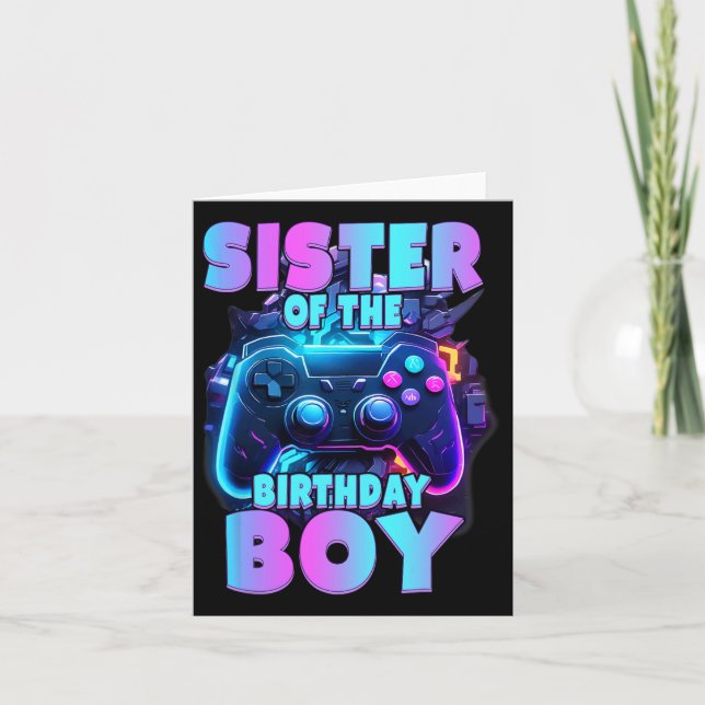 Tarjeta Del Jugador De Videojuegos De Cumpleaños 1 (Anverso)