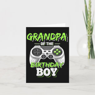 Tarjeta Del Jugador De Videojuegos De Cumpleaños Cumpleaño