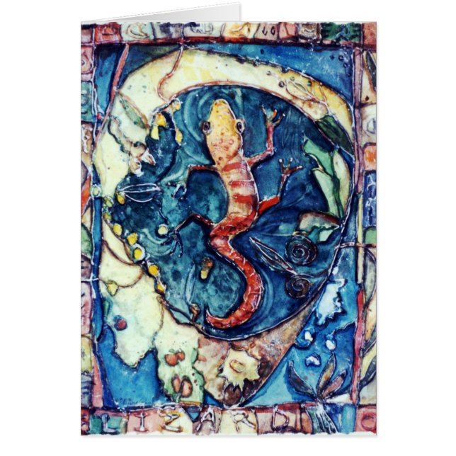 Tarjeta del lagarto de PMACarlson (Frente)