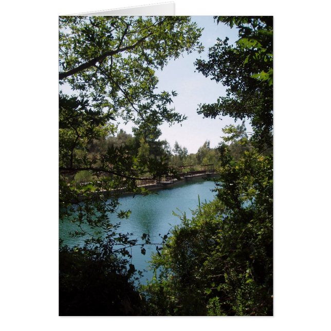 Tarjeta del lago Zaros (Frente)