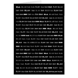 Tarjeta del largo sufrimiento