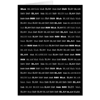 Tarjeta del largo sufrimiento