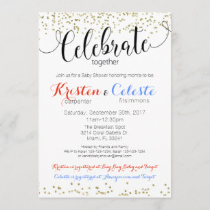 Tarjeta del libro de invitaciones de Baby Shower c
