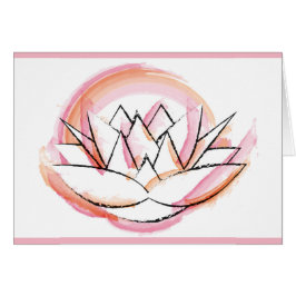 Tarjeta del lirio de agua