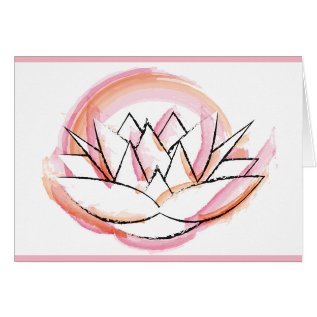 Tarjeta del lirio de agua (Anverso (Horizontal))