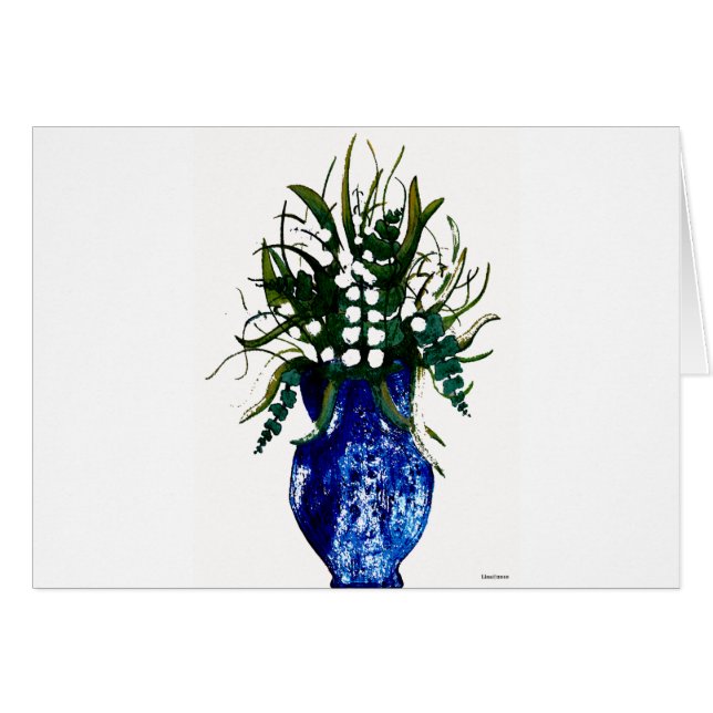 Tarjeta del lirio de los valles (Anverso (Horizontal))