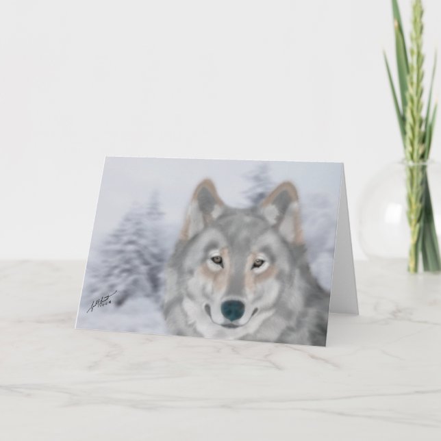 Tarjeta del lobo (está usted mi amigo?) (Anverso)