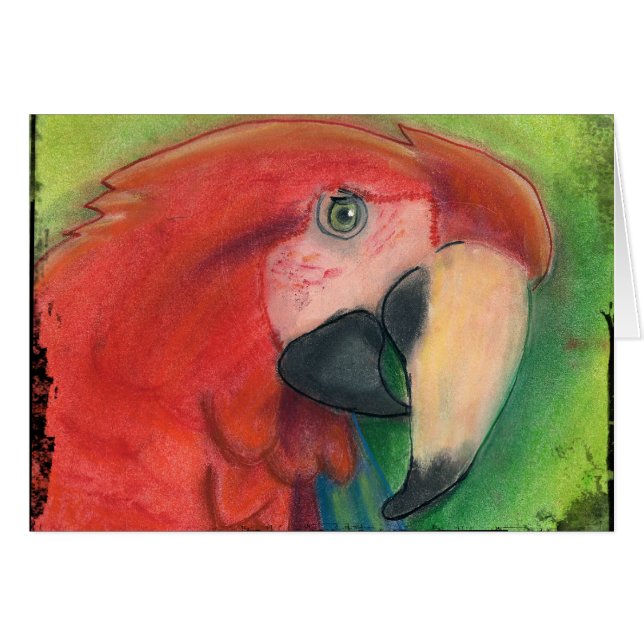 Tarjeta del loro (Anverso (Horizontal))