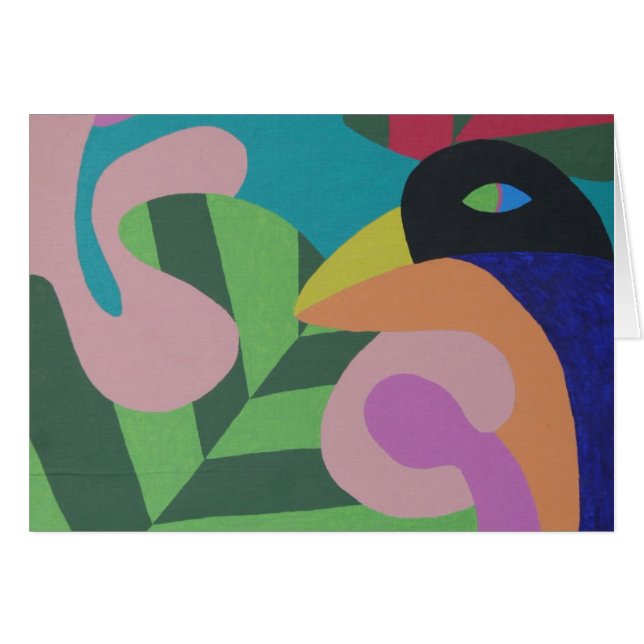 tarjeta del loro (Anverso (Horizontal))