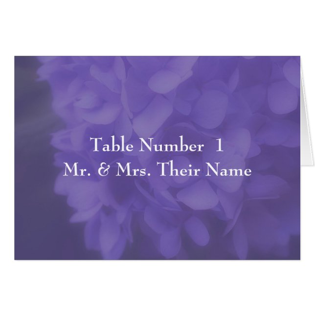 Tarjeta del lugar de la tabla de la boda de la (Anverso (Horizontal))