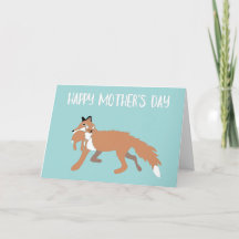 Tarjeta del marido para el Día de la Madre de Foxy