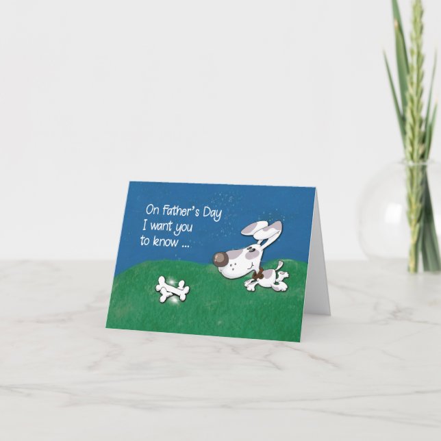 Tarjeta Del Mascota del Día del Padre Perro, el mejor padr (Anverso)