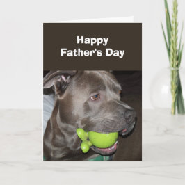 Tarjeta Del "Mascota" del perro Feliz Día del Padre