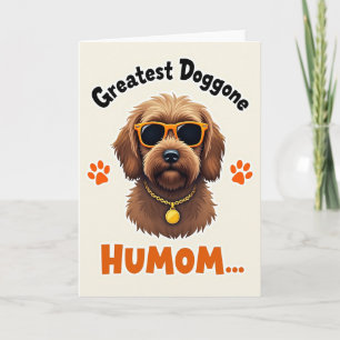 Tarjeta del mejor perro con lunares