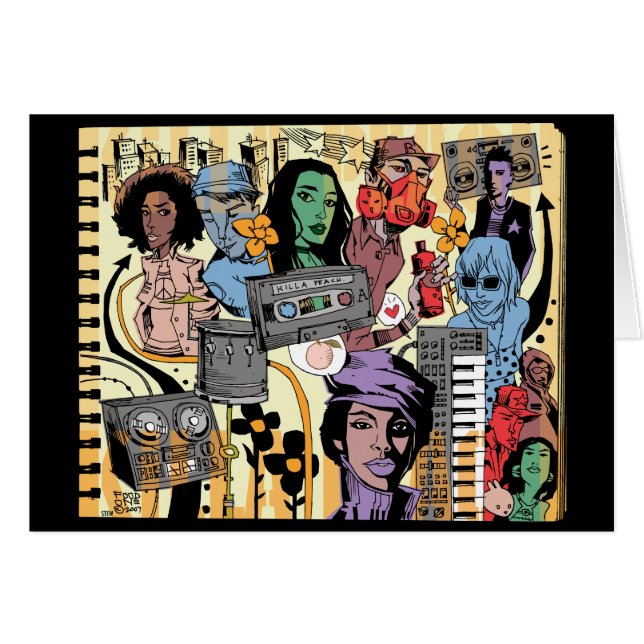 Tarjeta del melocotón de Killa (Anverso (Horizontal))