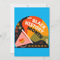 Tarjeta del Mes de la Historia Negra - Invitación 