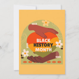 Tarjeta del Mes de la Historia Negra - Invitación 
