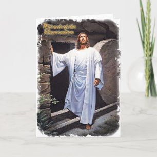 Tarjeta del Milagro de la Resurrección