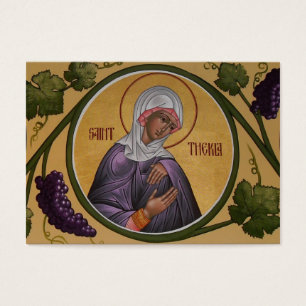 Tarjeta del Mini-Rezo de Thekla del santo