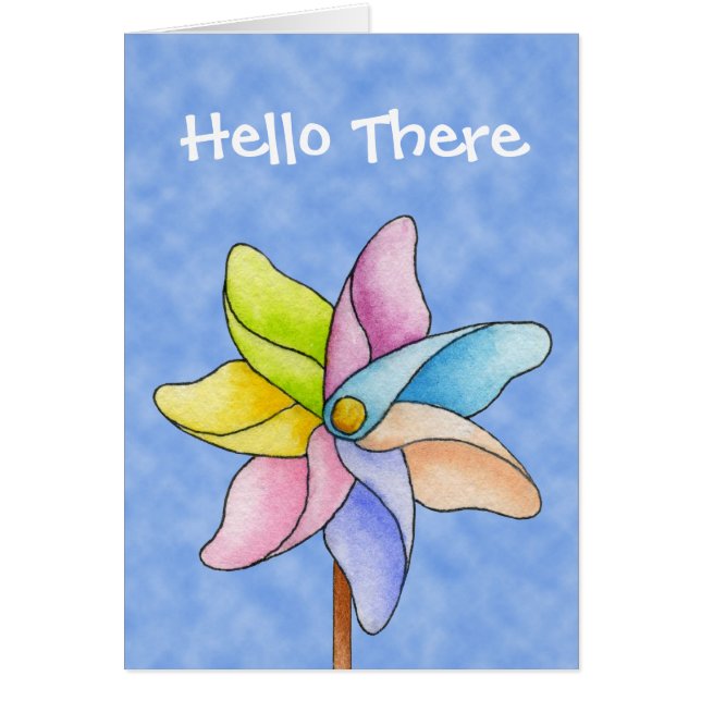 Tarjeta del molinillo de viento (Frente)