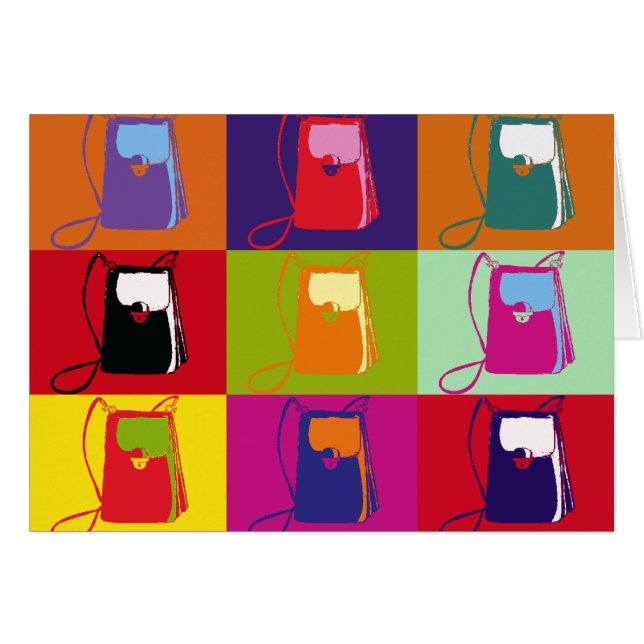 Tarjeta del monedero del arte pop (Anverso (Horizontal))